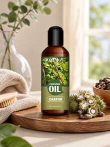 100ml Pure Castor Oil, High-Quality Essential Oil, Suitable For Home Aroma Diffuser, Humidifier, Rattan Diffuser And Lamps | Ideal For Aromatherapy, Humidifier | Daily Use, Elegant Fragrance, Father's Day Gift - Castor Essential Oil - View 7