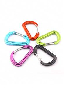 5pcs/10pcs Carabiner Paduan Aluminium Berkualitas Tinggi Baru, Klip Pegas Cor 6D, Klip Ransel, Klip Botol Air, Klip Gantungan Kunci, Cincin D Lepas Cepat 3D - MultiWarna - View 6