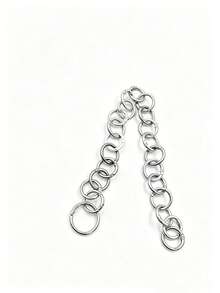 1000pcs 23mm Metal Open O-Rings, Multi-Functional DIY Craft Connecting Hardware Accessories, Durable Iron O-Shaped Clasps, Suitable For Homemade Keychains, Jewelry Making, Bag Charms And Various DIY Craft Accessory Supplies - Silver - View 5