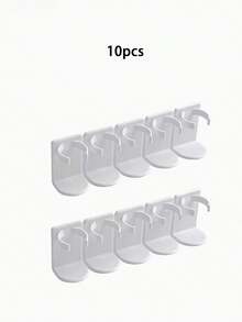 5/10/15pcs Multifunctional Space-Saving Adjustable Bracket - Wall-Mounted Storage Rack Suitable For Kitchen Spice Bottles And Bathroom Cosmetics - Mom's Daily Essential Ideal Mother's Day Gift - White - View 13