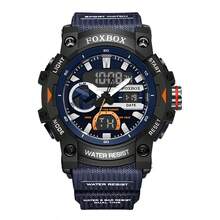 Foxbox Reloj digital militar LIGE para hombres, resistente al agua 30m, reloj de cuarzo LED, reloj deportivo, reloj grande para hombres - Negro - Ver 13