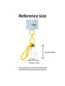 MIFFY 月光派對鑰匙圈 - 正版授權飾品，採用夢幻星空設計。其精緻的夜晚美學使其成為包包或鑰匙的完美配件，適合禮物、節日和派對。 - 白色 - 查看 8