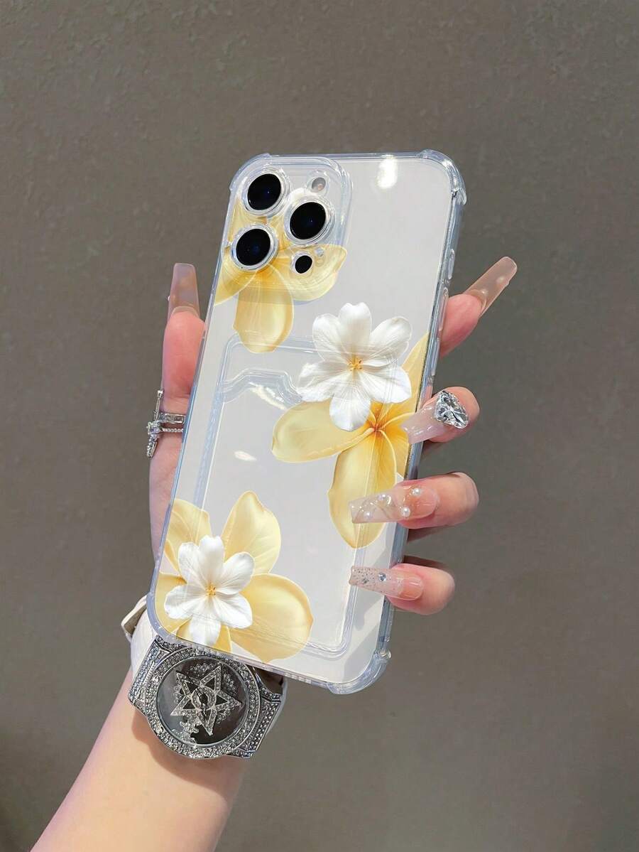 Estuche de teléfono a prueba de golpes con lirios rosas y blancos, regalo de primavera - transparente 3 - Ver 1