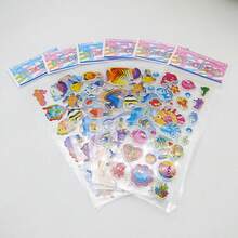 10/20/30/50 Sheets Ocean World Stickers Set - PVC Fish & Sea Life Decals For Scrapbooking, Stationery, Water Bottles, Laptops - Colorful Cartoon Marine Animal Theme For DIY Crafts, Gifts - Multicolor - View 8