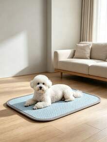 1pc Natural Woven Rattan Pet Cooling Mat: Suitable For Small Dogs, Cats And Other Small Animals, Can Be Placed On Bed, Sofa Or Floor, Cat Bed, Dog Bed - Multicolor - View 1