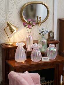 5/10pcs Mini Vase Set, Mini Flower Arrangement Vases, Micro Landscape Decoration Accessories, DIY Decorative Props For Shooting Scenes, DIY Miniature House Furniture Models, Miniature Scene Shooting Props - A - View 5
