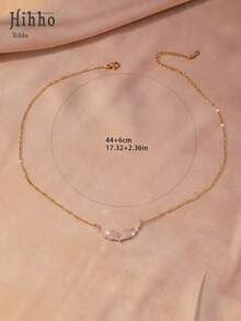Hihho 1pc Luxury Jewelry Pendant Necklace With Inlaid Angel Wings, Light Pink, Gift - Baby Pink - View 7