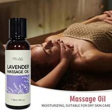 MELAO Lavender Massage Oil 118ml/4 Fl Oz, Relaxing And Soothing Aromatherapy Massage Oil, Nourishing And Moisturizing Skin Care Oil Suitable For SPA And Daily Use - 118ml - View 3