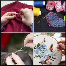 1 Portable Sewing Kit, 6pcs/Set Sewing Accessories Including 5pcs Needles, 1roll Thread, Handmade Sewing Supplies; Portable Travel Sewing Tool Kit With Needles, ThreadsBasic Sewing Accessories For Quick Mending - Sewing Needle and Thread Set - View 8