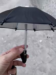 手機迷你遮陽傘，附通用夾式支架，戶外防曬遮陽傘，保護手機防雨防曬，適用男女性、Kindle、導航機，旅行度假必備配件 - 彩色 - 查看 3