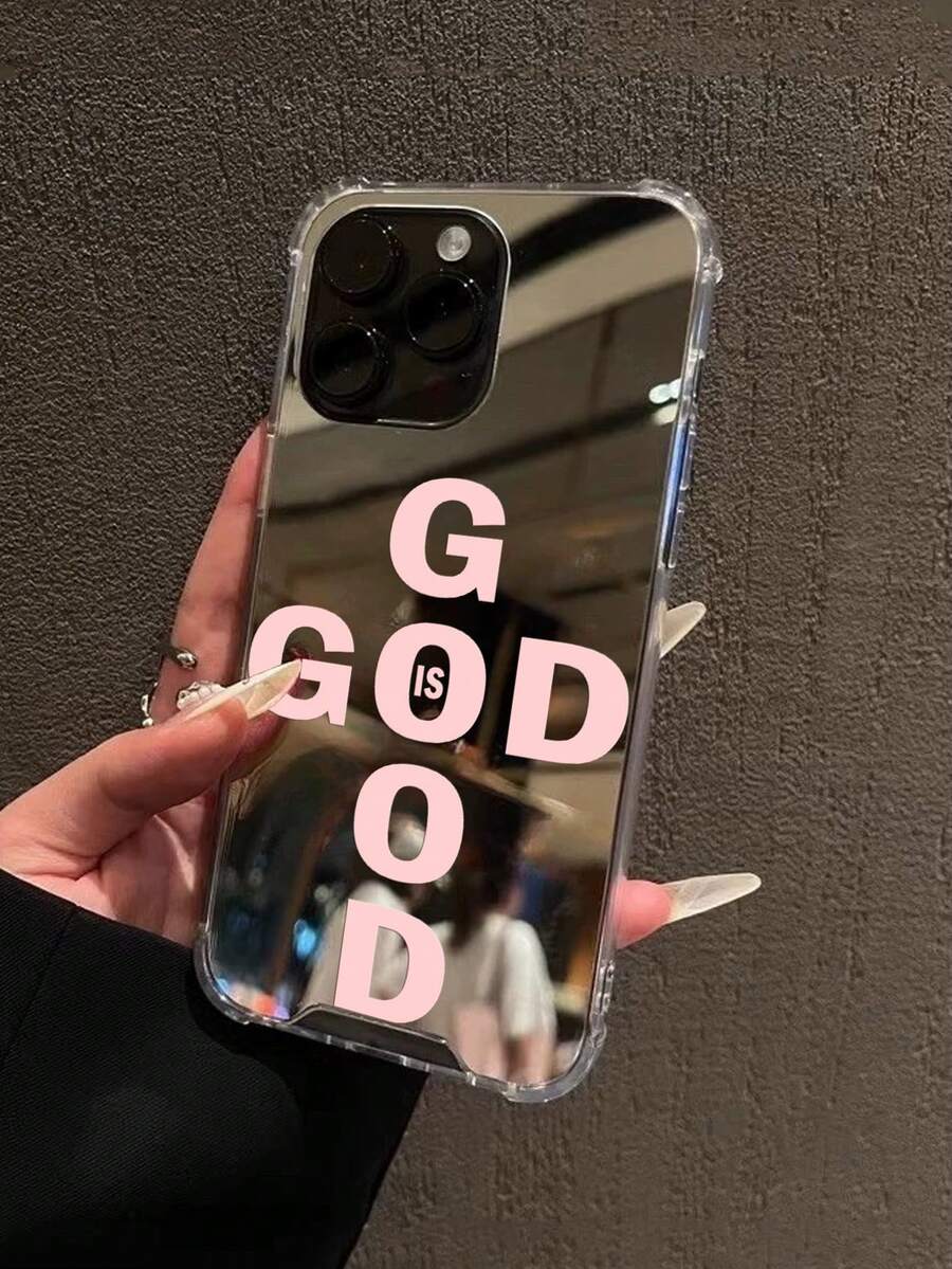 1個個性化粉色GOD標語圖案印花鏡面壓克力防摔手機殼,適用於 13/11/17/17pro/16/14/15/15pro/15 Plus/15 Promax/7plus/8plus/X/Xs Max/Xr/11pro/12pro/13pro/14pro/12mini/13mini/11promax/12promax/13promax/14promax/14plus/17pro Max/17Air/6/6s Plus/7/8/16Pro/16plus/16promax/Se2/17promax&適用於 Galaxy/A54/A14/A12/A13/A15/A32/A33/A24/A52S/S20/S21/S22/S23/S24/S23Plus/S24ultra/S25/A15/A33/A23 - 彩色 - 查看 1