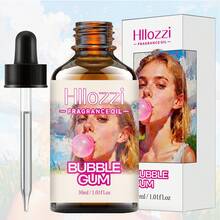 Hllozzi 泡泡糖香精油，持久留香且滋潤平滑肌膚。適用於擴香器、加濕器、汽車香氛、蠟燭及DIY。送給女性、情侶、朋友、家人和女孩的完美禮物。 - Bubblegum flavor - 查看 1