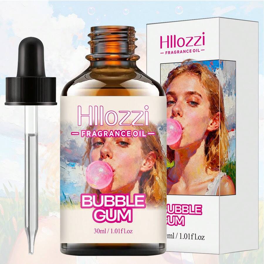 Hllozzi 泡泡糖香精油,持久留香且滋潤平滑肌膚。適用於擴香器、加濕器、汽車香氛、蠟燭及DIY。送給女性、情侶、朋友、家人和女孩的完美禮物。 - Bubblegum flavor - 查看 1