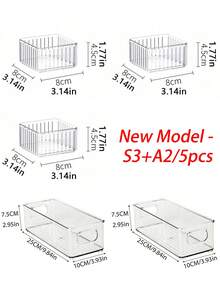 Bộ hộp đựng đồ bằng nhựa trong suốt đa năng (1 cái/2 cái/5 cái/7 cái/10 cái/11 cái), lý tưởng để sắp xếp mỹ phẩm và đồ dùng trong phòng tắm, có nhiều kích cỡ phù hợp với mọi căn phòng, hoàn hảo cho bàn trang điểm và ngăn kéo phòng tắm, giá trưng bày mỹ phẩm thời trang, làm tăng thêm vẻ đẹp cho nhà cửa và phòng ngủ, món quà lý tưởng cho các dịp lễ, Lễ Tạ ơn, Giáng sinh, Năm mới, bạn gái, nâng tầm không gian sống của bạn với trang trí mùa thu và lễ hội, vật dụng cần thiết để sắp xếp nhà cửa gọn gàng và phong cách. - Trong sáng - Xem 24