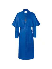 Cosplay Clothing - The Priest's Blue Cloak (with a Cross) - View 1