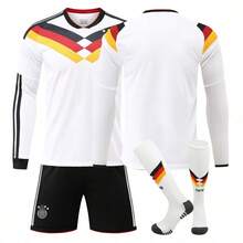 2026 German Long-Sleeved Jersey For Home, Casual Outdoor Wear, Training And Competition Wear. - 無號帶襪 - 查看 4