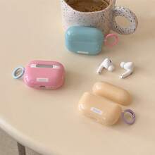 韓式簡約純色5色糖果+圓環耳機保護套 適用於AirPods Pro 3 新Pro 2 保護殼 Pro 可愛 Apple 4 簡約 3 個性化 1/2代 女款耳機保護套 春夏耳機套/生日禮物/節日禮物 - 彩色 - 查看 8