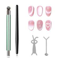 Questo set di pennelli magnetici per arte di unghie a forma di occhio di gatto include un pennello magnetico a doppia estremità e uno strumento per la sagomatura, ed è progettato per l'uso con smalto gel per unghie a effetto occhio di gatto. - Multicolore - Visualizzare 11