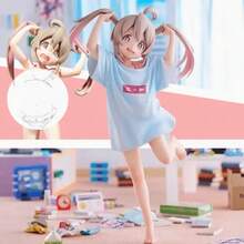 1 pièce Figurine de fille anime magnifique - Ensemble maillot de bain et t-shirt - Cheveux dégradé rose avec queues de cheval - Décoration de bureau de collection pour fan d'anime - Cadeau parfait pour anniversaire, Noël, Saint-Valentin - Convient pour l'affichage à la maison ou au bureau - 18+ ans - Idéal pour l'installation de jeu et la décoration anime - Détails exquis et couleurs mignonnes. - Multicolore - Voir 5