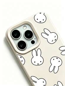Miniso Miffy 兔子卡通動漫手機殼，新款象牙白柔軟矽膠手機殼，夏季手機殼，節日禮物，防滑、防摔、防指紋手機殼，適用於 iPhone 17、17 Air、17 Pro、17 Pro Max、11、12、13、14、15、16 Pro、16 Pro Max、14 Plus、15 Plus、16 Plus、16 Pro、16 Pro Max、XR - 白色 - 查看 8