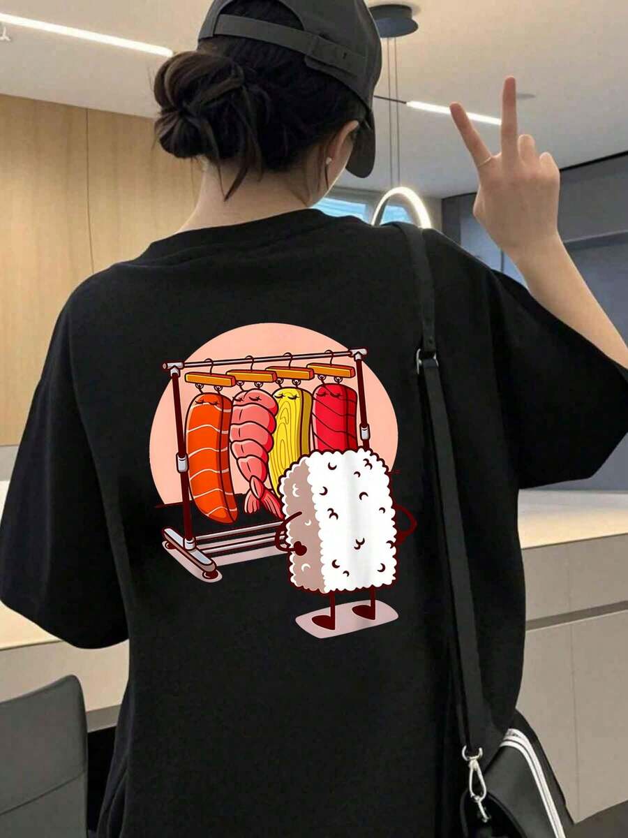 Women T-Shirts - Black - View 1