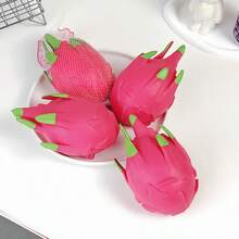 1 peça, Brinquedo de Apertar Realista de Fruta do Dragão 2026, Bola de Alívio de Estresse Simulada de Vegetal, Presente Perfeito para Aniversário, Feriado, Halloween, Natal - Multicolorido - Visão 2