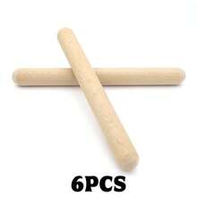 1-32 Pcs Of Classical Wooden Percussion Instruments, 8-Inch Rhythm Natural Hardwood Sticks, Musical Instruments, Musical Instruments, Otamatone, Silicone Finger Sleeves, Clapper Sticks - Multicolor - View 17