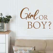 Girl Or Boy Wall Decal Sticker, Decorative Party Background Wall Self-Adhesive Removable PVC Wall Sticker - A - View 7