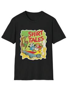 t shirt heren heren kleding heren zomer set streetwear trainingspak heren polo shirt men polo shirt men summer outfitsRetro Style THE SHIRT TALES Unisex Softstyle Cute, Cartoon T-Shirt t shirt heren jas manfinity vaderdag zomer funny t shirts  festival outfits women 67 summer outfits men vintage wit t shirt men clothes vaderdag - Svart - Visa 7
