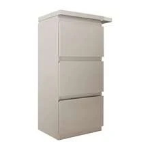 kangten 3 Drawer Barber Shop Storage Cabinet, Fingerprint Resistant Stainless Steel Hair Salon Floor Cabinet With Hair Dryer Holder, Small Beauty Organizer For Tools, Compact Vanity Station (Silvery) A Nice Gift - Silvery@BGIKMV-002110*1 - View 9