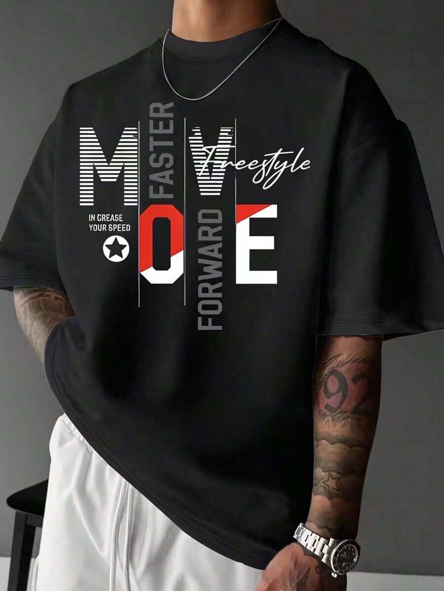 Men's T-Shirts, Men's Summer Letter Print Crew Neck Short Sleeve Casual T-Shirt, Men's Shirts Y2K, Men's T-Shirts, Mexican National Soccer Team T-Shirt - 3 - 查看 1
