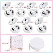 1 Box Reusable Natural Style Glue-Free Magnetic False Eyelashes, Soft Magnetic Lashes, Easy To Apply And Remove - View 3