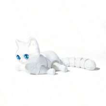 3D Printed Cat Model (Random Color), Desktop Decompression Decor, Toy, Creative Healing Gift, Multi-Scene Applicable, Birthday Gift, Room Decor - Multicolor - View 9