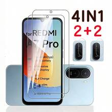 4pcs Protective Case Set For Redmi Note 14 Pro 5G/Note 14 Pro 4G/Note 14 Pro+/Note 13 Pro+/ 14C/15/15C/A5/Note 14 4G/Note 14 5G/Note 15 5G/Note 15 Pro 5G/Note 15 Pro+ 5G/Note 15 4G/Note 15 Pro 4G/Note 15 Pro+ 4G/ Turbo 5/Turbo 5 Max/13X/A3X/ A7 Pro - Clear - View 30