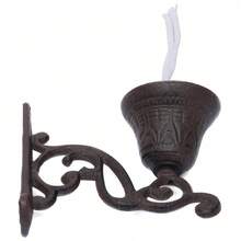 Gusseisen hängende Schiffsglocke an der Wand montiert Dinner Bell Schulglocke - Kunstbronze - Übersicht 5
