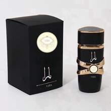 Lattafa 100Ml Laca de perfume, Eau De Toilette para mujeres, Floral duradera, Floral elegante, a base de alcohol, Libre de formaldehído, EDP, Perfume líquido, Floral duradera, Perfecto para citas, cumpleaños, Día de San Valentín, fiestas, Halloween, Navidad y regalos de Año Nuevo - negro - Ver 2