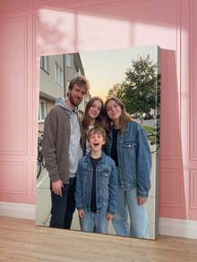 1pc Customized Canvas Photo Print, Optional DIY Frame Or Frameless Poster, Customized Canvas Mural, Suitable For Bathroom, Bedroom, Office And Living Room Art Mural, Wall Decor, Perfect Gift For Friends And Family, Unique Ideal Choice - Multicolor - View 5