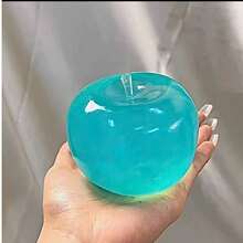 Blue Apple Clear Good Feel Office Stress Relief Venting Malleable Slow Rebound Squeeze Toy Gift Squishy Toys - Multicolor - View 4