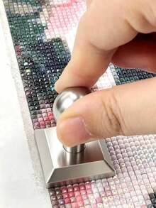 1 Set 3D Printed Diamond Painting Roller And Detachable Ergonomic Diamond Painting Pen, Labor-Saving Diamond Dotting Tool, Multi-Color Square And Round Diamond Tools, Diamond Painting Cross Stitch Craft Material Set, Adult Handmade Diamond Painting Accessories, Diamond Sorting Tray, Fast Dotting Pen, Multi-Layer Diamond Storage Box, Diamond Painting Press Roller, Handmade Diamond Painting Consumables, Dotting Tools - A - View 2