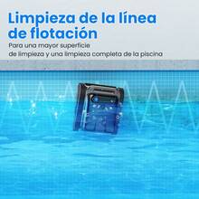 INSE Powerful Wall-Climbing Robotic Pool Cleaner + Premium Filtration | Cordless, Perfect For In-Ground Pools - Black - View 6