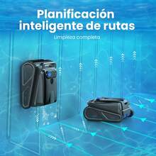 INSE Powerful Wall-Climbing Robotic Pool Cleaner + Premium Filtration | Cordless, Perfect For In-Ground Pools - Black - View 8