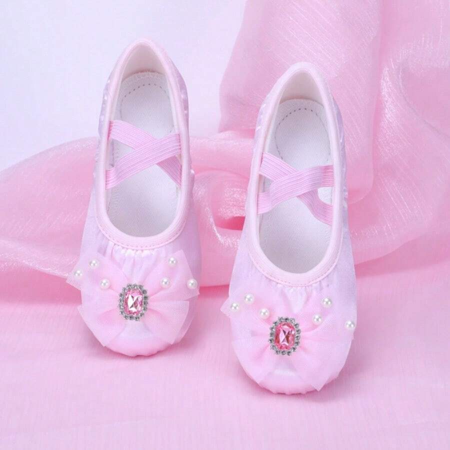 Children's Soft Bottom Dance Shoes, Yoga Ballet Dance Performance Shoes - Pink - View 1