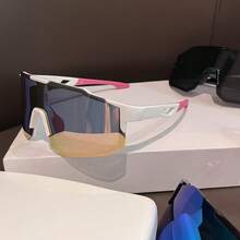 Lunettes de sport mode unisexes, idéales pour le cyclisme, l'entraînement et la compétition en plein air, y compris le vélo/la moto, la conduite, les activités de plein air, le marathon, combinant la mode et la fonctionnalité, accessoires de cyclisme, lunettes/lunettes de protection de cyclisme - Multicolore - Voir 9
