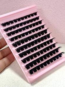 100 sợi mi giả mỏng kiểu anime D-curl, độ dài hỗn hợp 8-16mm, mi giả mềm mại và dài, thích hợp để nối mi tại nhà. - D - Xem 5