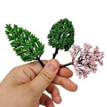 20/25/27入/袋 4-12CM 混裝人造微型植物樹組 DIY 景觀模型場景假樹景觀配件 - As photos - 查看 11