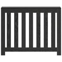 vidaXL Heizkörperverkleidung, Schwarzeiche, 104 x 20 x 82 cm, Holzwerkstoff - Schwarz - Übersicht 2
