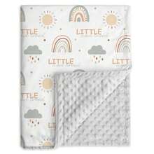 75 X 100cm Soft Dotted Fleece Blanket, Comfortable For Babies And Adults - Minky Blanket - View 10