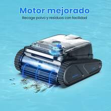 INSE Powerful Wall-Climbing Robotic Pool Cleaner + Premium Filtration | Cordless, Perfect For In-Ground Pools - Black - View 3