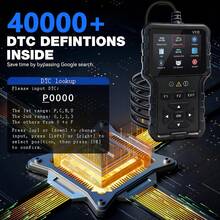 ماسح تشخيص OBD2 احترافي V510 للسيارات، يدعم 8 لغات، أداة قراءة وإعادة ضبط أكواد المحرك، متين، بدون الحاجة إلى بطارية، أداة إصلاح السيارات - الأسود - مشاهدة 6