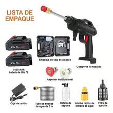 HIDROLAVADORA PORTATIL INALAMBRICA ELECTRICA PISTOLA LAVADO. PISTOLA DE LIMPIEZA. KARCHER PORTATIL. IDEAL PARA JARDINES, AUTOS Y LIMPOIEZA EN GENERAL. - A - Ver 3